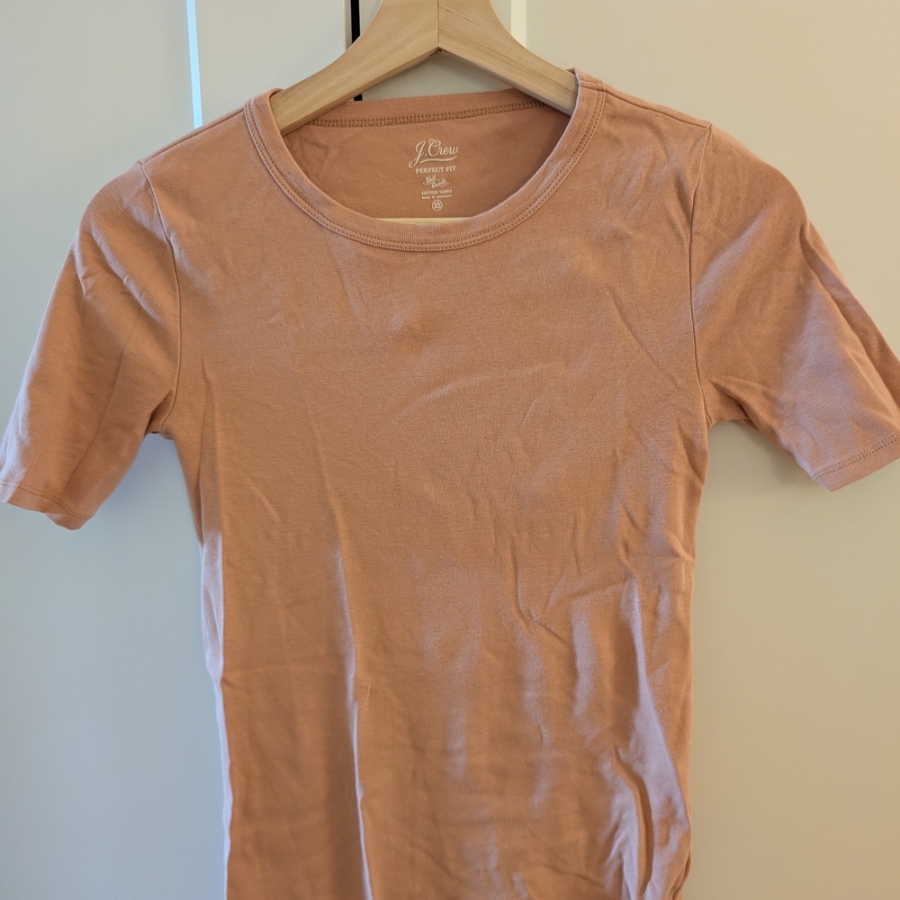 J.Crew Perfect Fit Tee Pink Clay